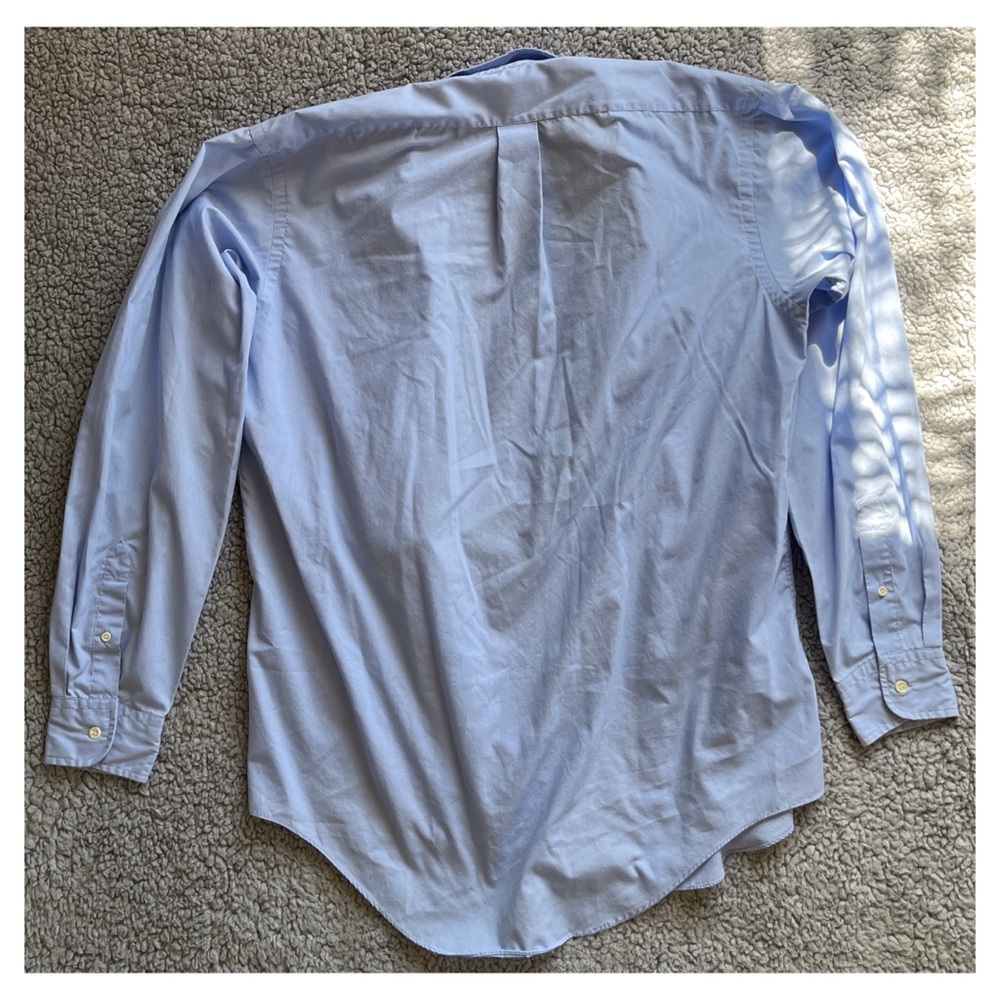 Arrow Criterion Men’s 16.5 Light Blue Long Sleeve Button Down Dress Shirt. - Picture 6 of 8